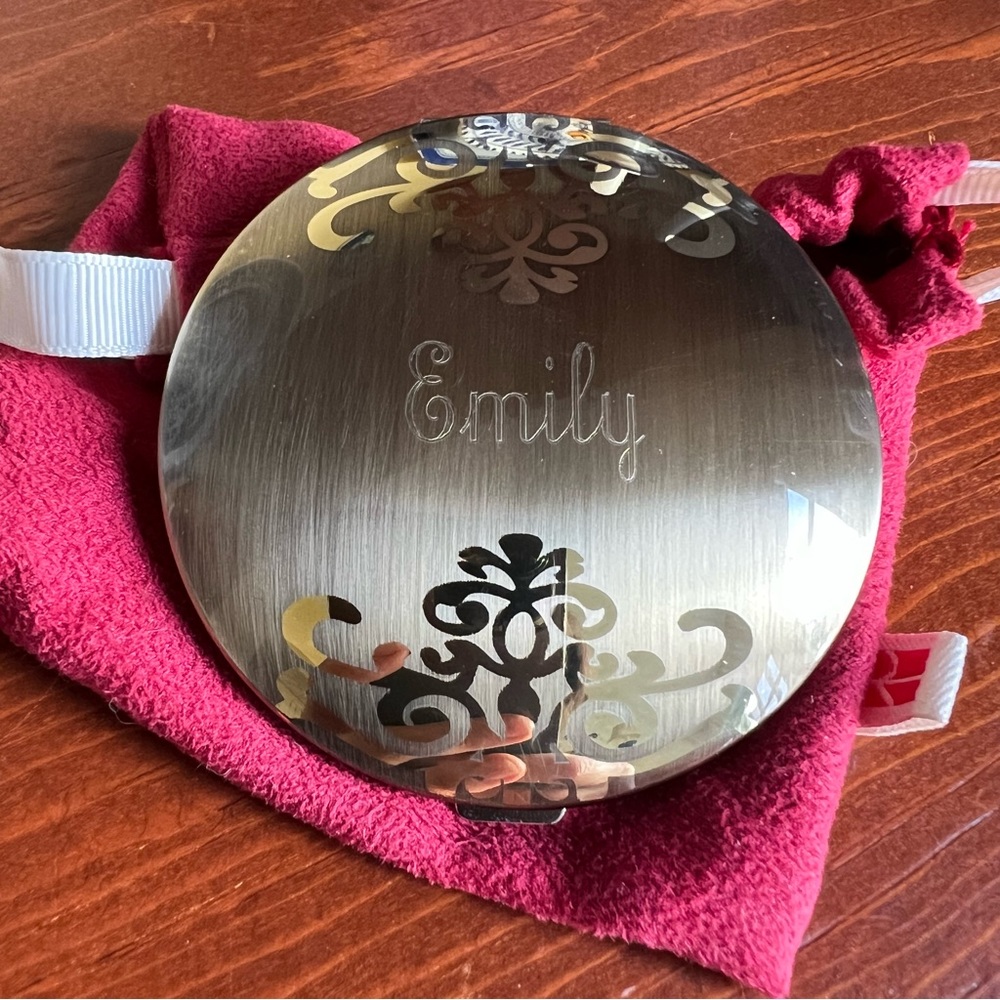 Decorative Engraved Pocket Mirror